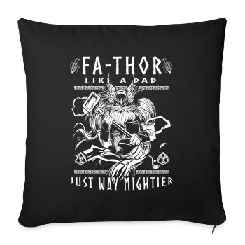 Vathor - Father's Day Father's Day Gift Viking - Sofa pillowcase 17,3'' x 17,3'' (45 x 45 cm) - black - Front