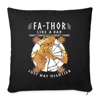Vathor - Father's Day Father's Day Gift Viking - Sofa pillowcase 17,3'' x 17,3'' (45 x 45 cm) - black - Front