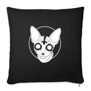 Death Metal Music Festival Gift - Sofa pillowcase 17,3'' x 17,3'' (45 x 45 cm) - black - Front