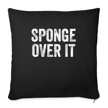 Sponge Over It Denglish - Sofa pillowcase 17,3'' x 17,3'' (45 x 45 cm) - black - Front