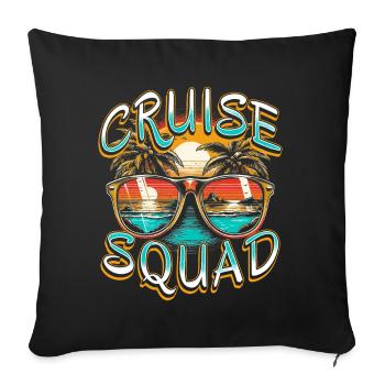 Cruise Squad - Sofakissenbezug 45 x 45 cm - Schwarz - Vorne