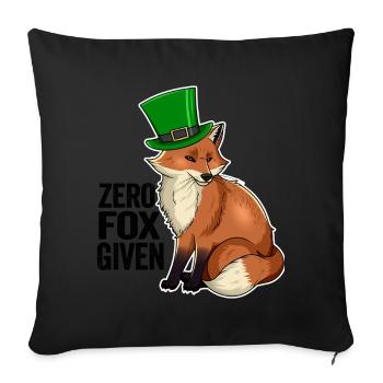 Zero Fox Given Pun Cute Kawaii Irish Fox - Sofa pillowcase 17,3'' x 17,3'' (45 x 45 cm) - black - Front