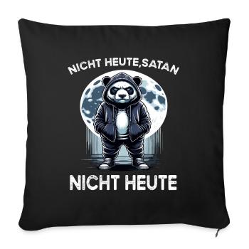 I hate people morning grouch in the office funny - Sofa pillowcase 17,3'' x 17,3'' (45 x 45 cm) - black - Front