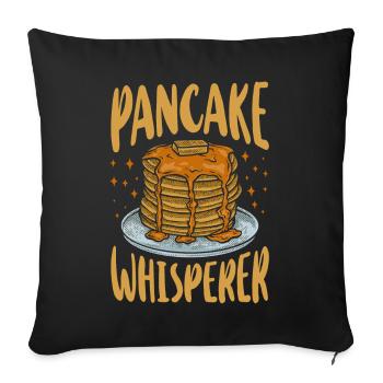 Pancake Lover Kids Pancake - Sofa pillowcase 17,3'' x 17,3'' (45 x 45 cm) - black - Front