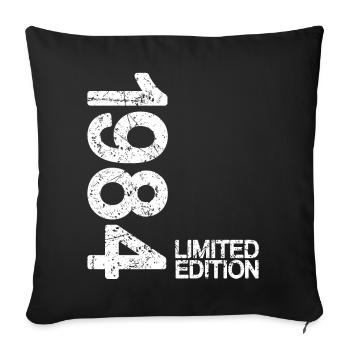 1984 Limited Edition - Sofa pillowcase 17,3'' x 17,3'' (45 x 45 cm) - black - Front