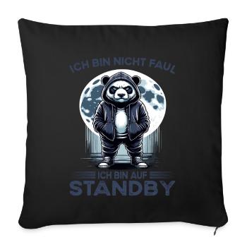 I hate people morning grouch in the office funny - Sofa pillowcase 17,3'' x 17,3'' (45 x 45 cm) - black - Front