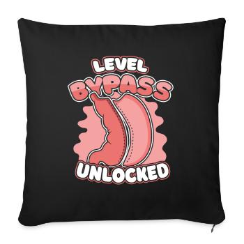 Level Bypass Unlocked Bariatric Gastric Surgeon - Sofa pillowcase 17,3'' x 17,3'' (45 x 45 cm) - black - Front