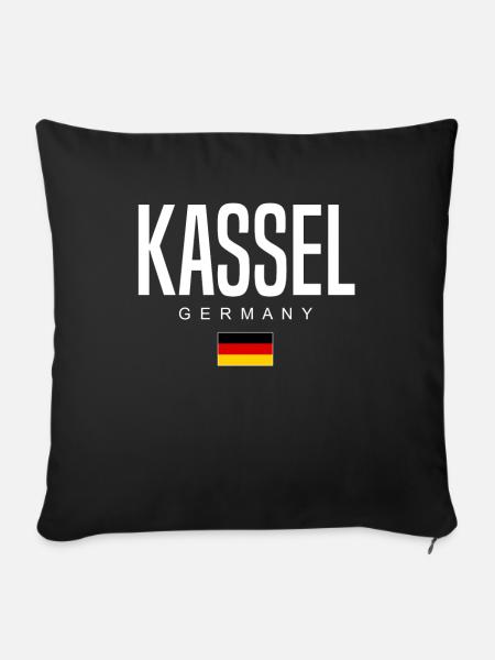 Kassel - Sofakissenbezug 45 x 45 cm - Schwarz