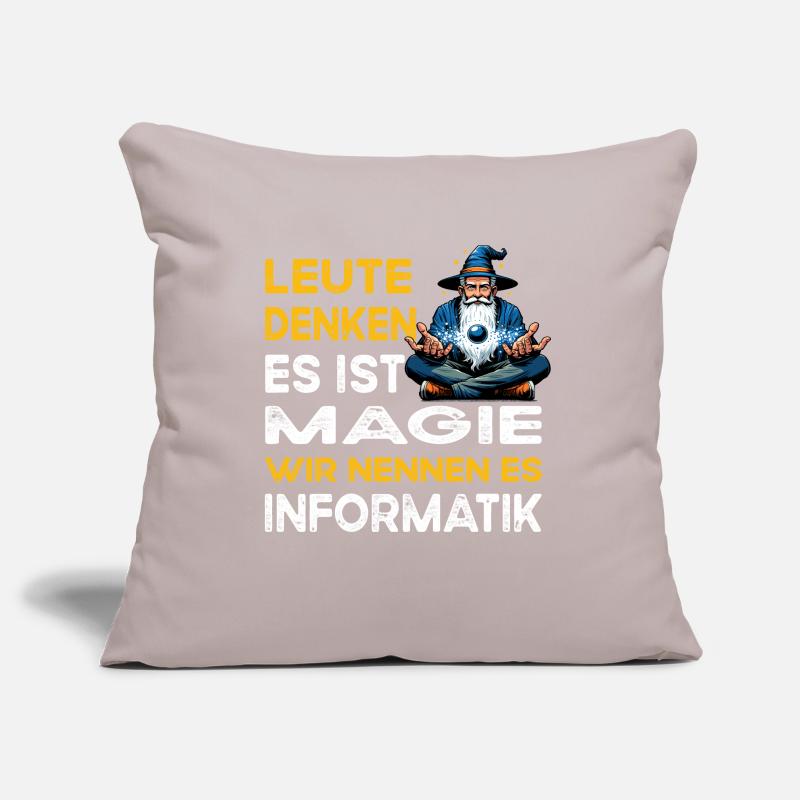 People Thinking Magic Computer Science Computer Scientist Sofa pillowcase 17,3'' x 17,3'' (45 x 45 cm)
