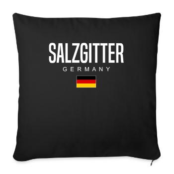 Salzgitter - Sofakissenbezug 45 x 45 cm - Schwarz - Vorne