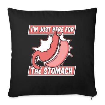 I'm Just Here For The Stomach Gastric Bypass - Sofa pillowcase 17,3'' x 17,3'' (45 x 45 cm) - black - Front