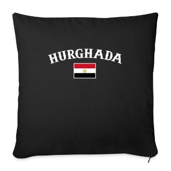 Hurghada Egypt Egyptian Flag Egyptian - Sofa pillowcase 17,3'' x 17,3'' (45 x 45 cm) - black - Front