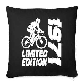 Édition limitée 1971 Édition limitée anniversaire - Housse de coussin décorative 45 x 45 cm - noir - Devant