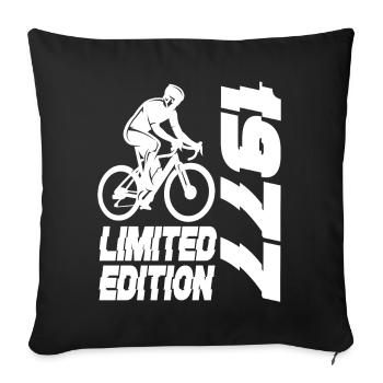 Limited Edition 1977 Limited Edition Bicycle - Sofa pillowcase 17,3'' x 17,3'' (45 x 45 cm) - black - Front