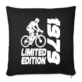 Limited Edition 1979 Limited Edition Bicycle - Sofa pillowcase 17,3'' x 17,3'' (45 x 45 cm) - black - Front