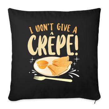Pancake Lover Kids Pun I Don't - Sofa pillowcase 17,3'' x 17,3'' (45 x 45 cm) - black - Front