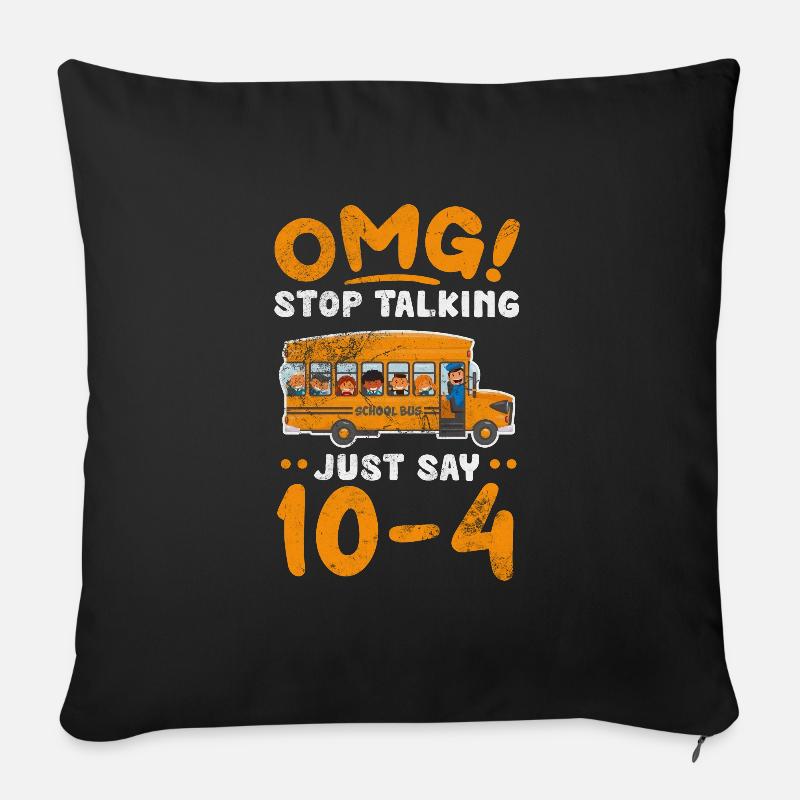 Busfahrer - Sofakissenbezug 45 x 45 cm - Schwarz