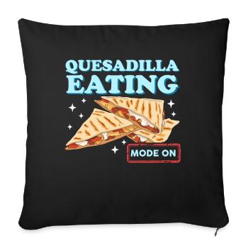 Quesadillas Tortillas Quesadilla Gift - Sofa pillowcase 17,3'' x 17,3'' (45 x 45 cm) - black - Front