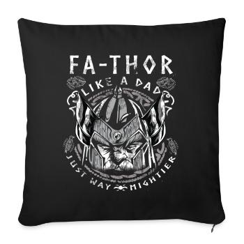 Vathor - Father's Day Father's Day Gift Viking - Sofa pillowcase 17,3'' x 17,3'' (45 x 45 cm) - black - Front