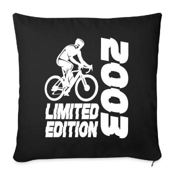Limited Edition 2003 Limited Edition Bicycle - Sofa pillowcase 17,3'' x 17,3'' (45 x 45 cm) - black - Front