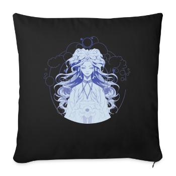Empress Mystical Woman Anime Aesthetic - Sofakissenbezug 45 x 45 cm - Schwarz - Vorne