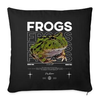 Horned Frog Streetwear Frog Keeper - Sofa pillowcase 17,3'' x 17,3'' (45 x 45 cm) - black - Front