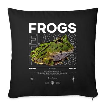 Horned Frog Streetwear Frog Keeper - Sofa pillowcase 17,3'' x 17,3'' (45 x 45 cm) - black - Front
