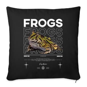 Horned Frog Streetwear Frog Keeper - Sofa pillowcase 17,3'' x 17,3'' (45 x 45 cm) - black - Front