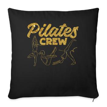 Pilates Instructor Teacher Pilates - Sofa pillowcase 17,3'' x 17,3'' (45 x 45 cm) - black - Front