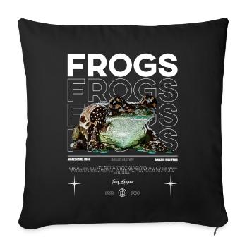 Milk Frog Streetwear Frog Keeper - Sofa pillowcase 17,3'' x 17,3'' (45 x 45 cm) - black - Front