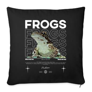 Milk Frog Streetwear Frog Keeper - Sofa pillowcase 17,3'' x 17,3'' (45 x 45 cm) - black - Front