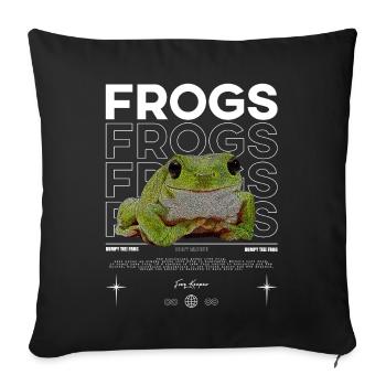 White's Tree Frog Streetwear Frog Keeper - Sofa pillowcase 17,3'' x 17,3'' (45 x 45 cm) - black - Front
