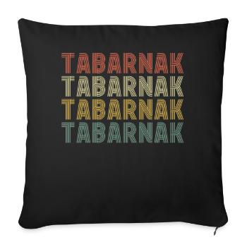TABARNAK Je Peux Pas Je Me Barre Au Canada Retro - Housse de coussin décorative 45 x 45 cm - noir - Devant
