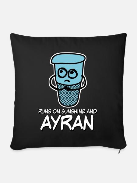 Ayran Funny - Sofakissenbezug 45 x 45 cm - Schwarz