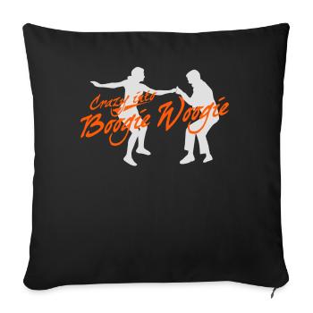 Boogie Woogie Swing Dance Dancing - Sofa pillowcase 17,3'' x 17,3'' (45 x 45 cm) - black - Front