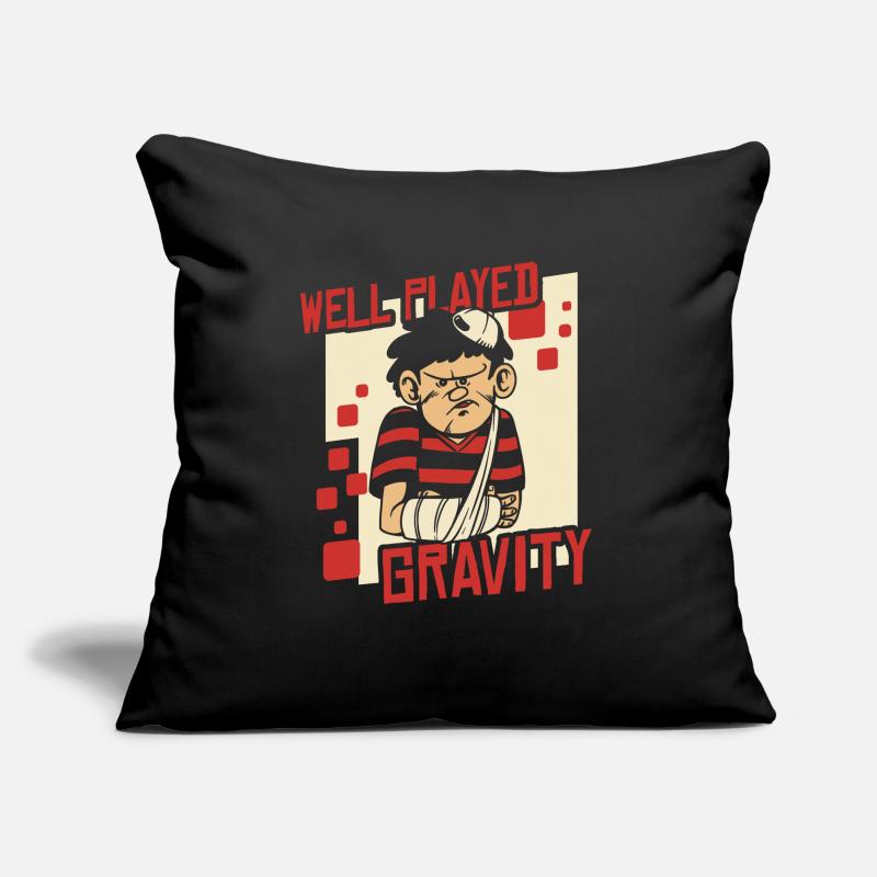 Well Played Gravity Broken Bone Broken Finger Sofa pillowcase 17,3'' x 17,3'' (45 x 45 cm)