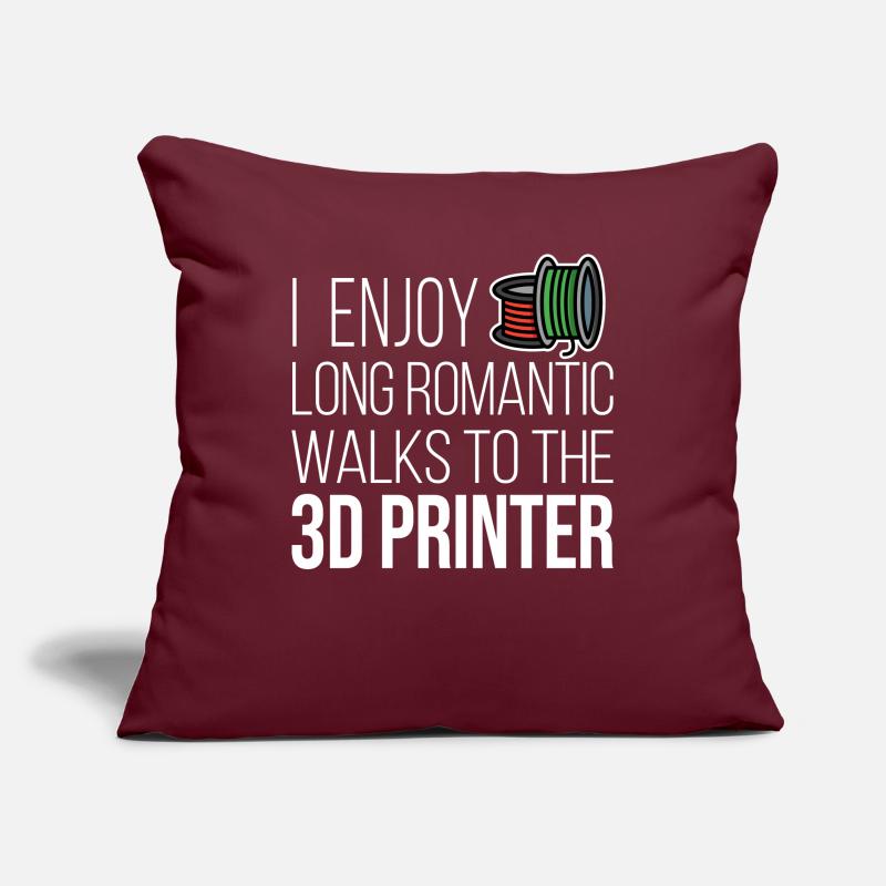I Enjoy Romantic Walk 3D Printer Filament CNC Sofakissenbezug 45 x 45 cm