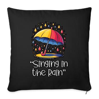 Songtexte Musikliebhaber Songwriter Musikfestival - Sofakissenbezug 45 x 45 cm - Schwarz - Vorne