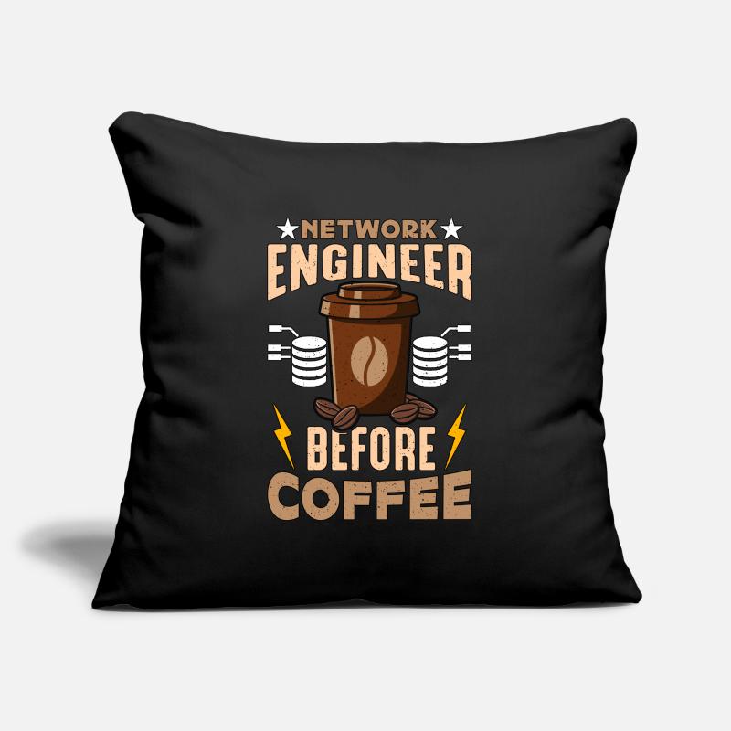 Network Engineer Before Networking Coffee Lover Sofakissenbezug 45 x 45 cm
