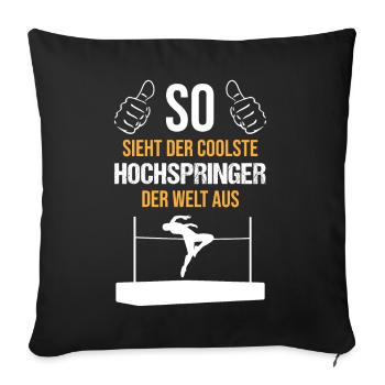 Coolest High Jumper World Class Athlete - Sofa pillowcase 17,3'' x 17,3'' (45 x 45 cm) - black - Front