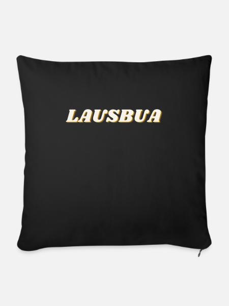 Lausbub - Sofakissenbezug 45 x 45 cm - Schwarz