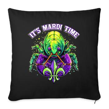 It's Mardi Time Mardi Gras Carnival Masquerade Par - Sofakissenbezug 45 x 45 cm - Schwarz - Vorne