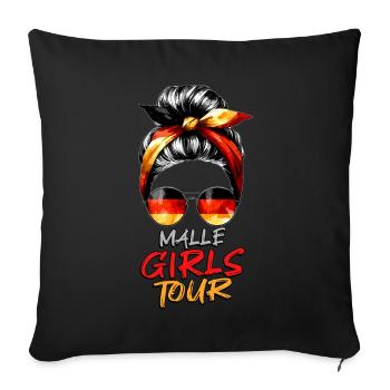 Malle Girls Tour - Sofakissenbezug 45 x 45 cm - Schwarz - Vorne