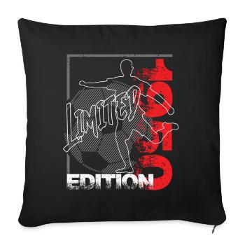Limited Edition 1950's Limited Edition Football - Sofa pillowcase 17,3'' x 17,3'' (45 x 45 cm) - black - Front