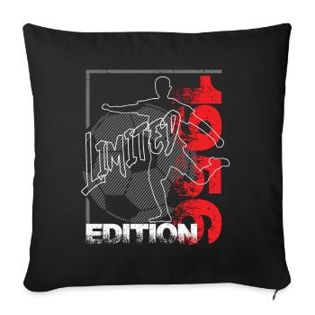 Édition limitée 1956 Édition limitée Football - Housse de coussin décorative 45 x 45 cm - noir - Devant