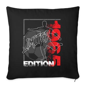 Édition limitée 1965 Édition limitée Football - Housse de coussin décorative 45 x 45 cm - noir - Devant