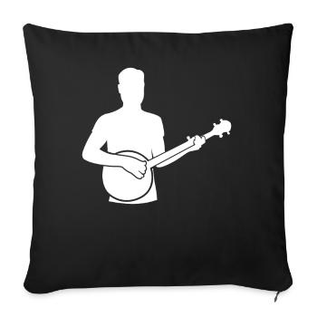 Banjo Game - Gift for Musician - Sofa pillowcase 17,3'' x 17,3'' (45 x 45 cm) - black - Front