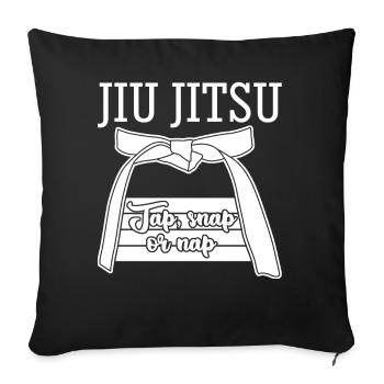 Ju-Jitsu BJJ Jujutsu Jiu-Jitsu - Sofakissenbezug 45 x 45 cm - Schwarz - Vorne