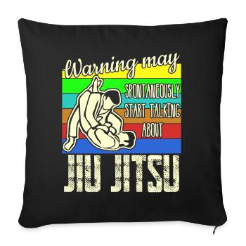 Ju-Jitsu Jujutsu Jiu-Jitsu - Sofakissenbezug 45 x 45 cm - Schwarz - Vorne