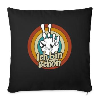 Birthday Decoration Hand 2 Years I'm 2 - Sofa pillowcase 17,3'' x 17,3'' (45 x 45 cm) - black - Front